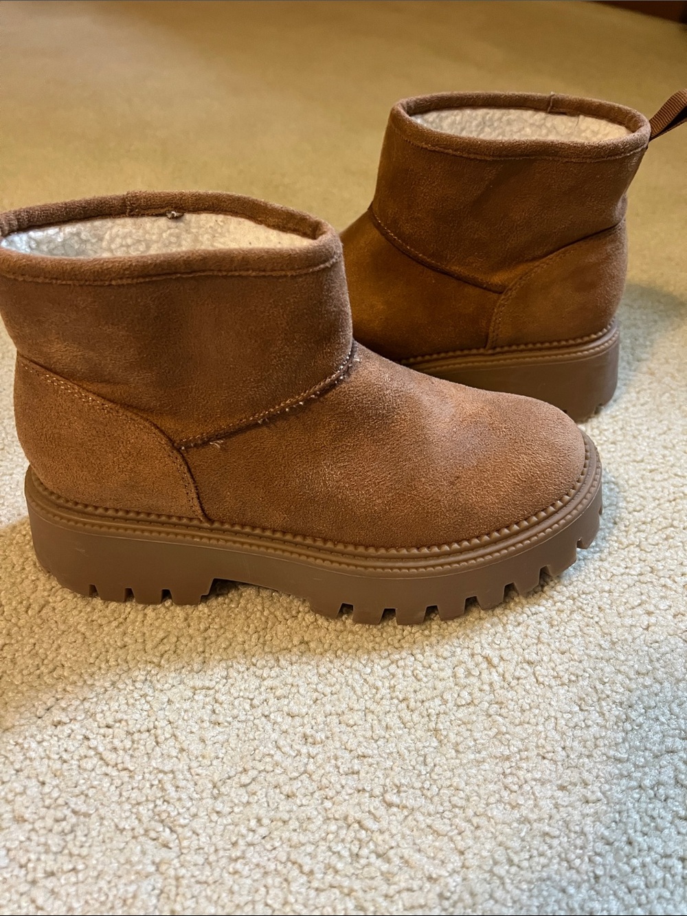 Dolce Vita Cream Faux-Shearling Slip-On Sneaker